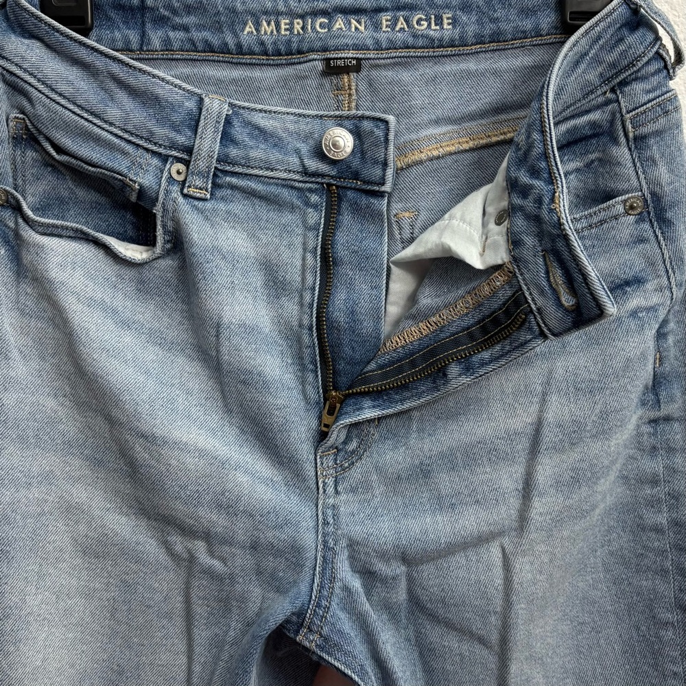 American Eagle AE Mom Straight Jean stretch Women's Jeans size 6 short - Picture 10 of 12